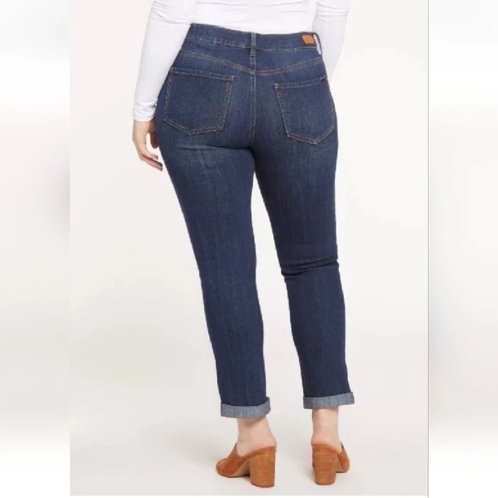 Seven7 Weekend Slim Fit High Rise Straight Leg Blue Denim Jeans Nwt